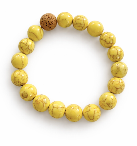 Piedra Fósil Amarilla 