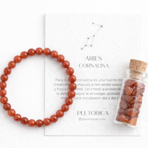 Aries signo zodiacal Cornalina 