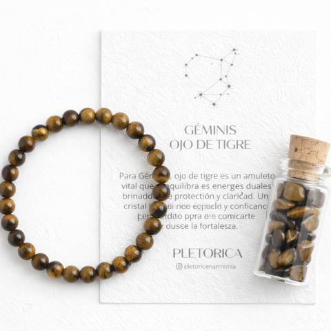 Géminis Signo Zodiacal Ojo de tigre 