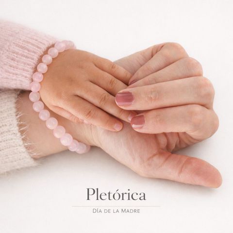 Pulseras Mamá e Hija- niña  – Cuarzo Rosa | Pletórica