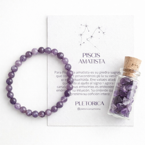 Signo Piscis Piedra Amatista