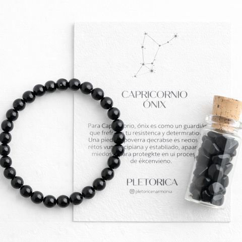 Signo capricornio Piedra Onix
