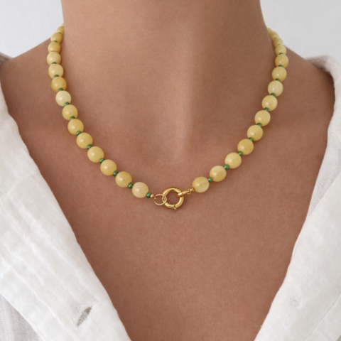 Collar Ágata Amarilla 