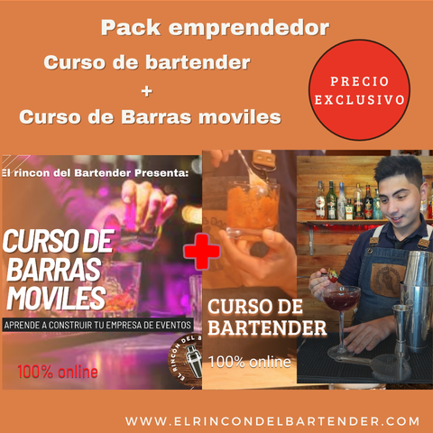 Bartender profesional + Barras móviles 