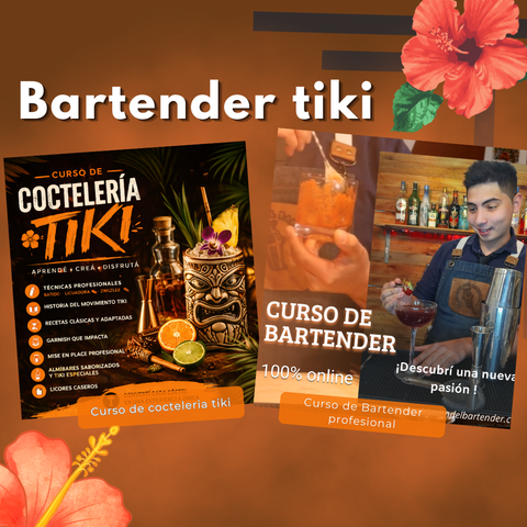 Curso de Bartender + Cocteleria tiki