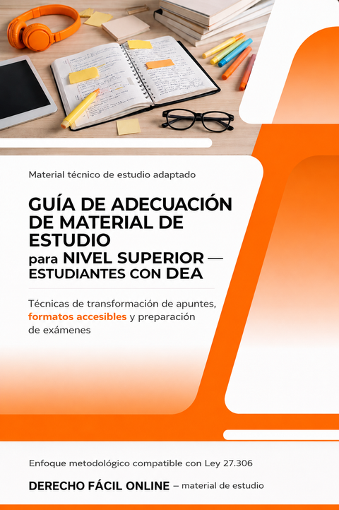 Guía técnica para transformar apuntes en material de estudio — Nivel superior y DEA