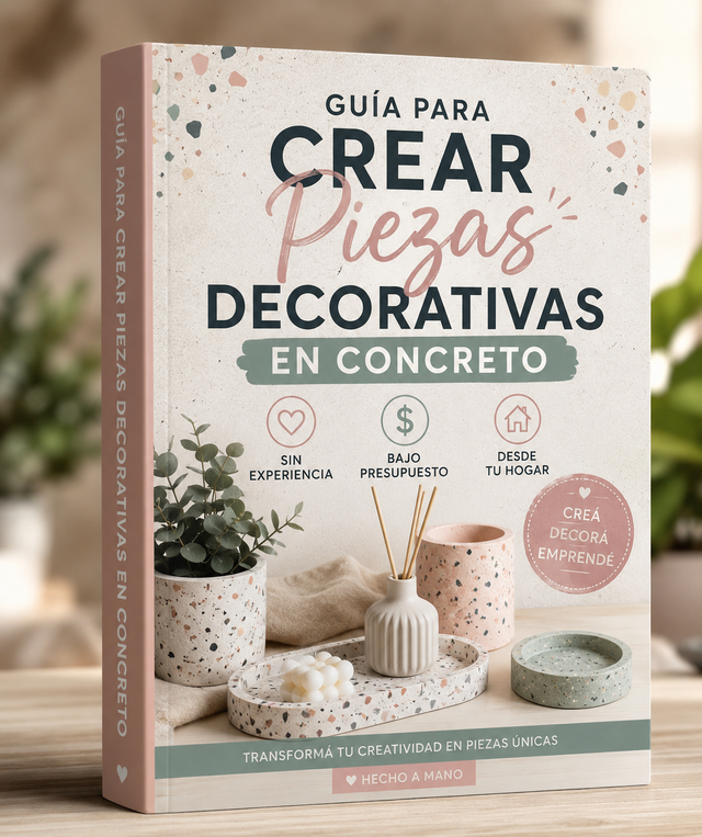 Guía para Crear Piezas decoraitvas en CONCRETO