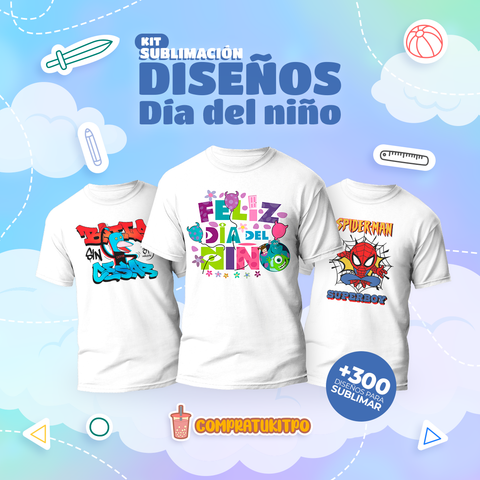 🍭 Diseños Poleras dia del Niño