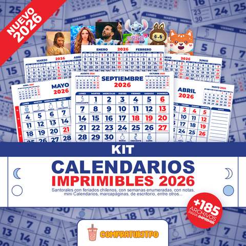 📆 Calendarios Chilenos 2026
