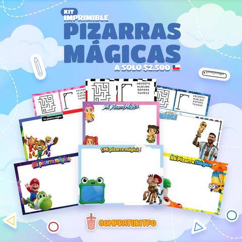 Pizarras Mágicas con Actividades - Editable en Canva