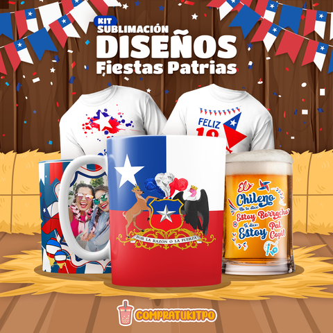 🇨🇱 Sublimación Fiestas Patrias Chile