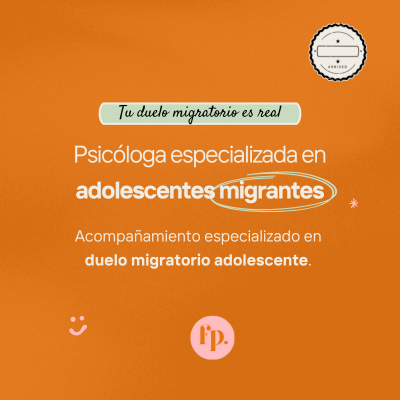 psicologa adolescente migrante duelo