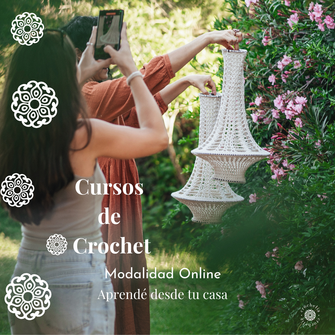 Cursos online de lámparas en crochet y diseño artesanal