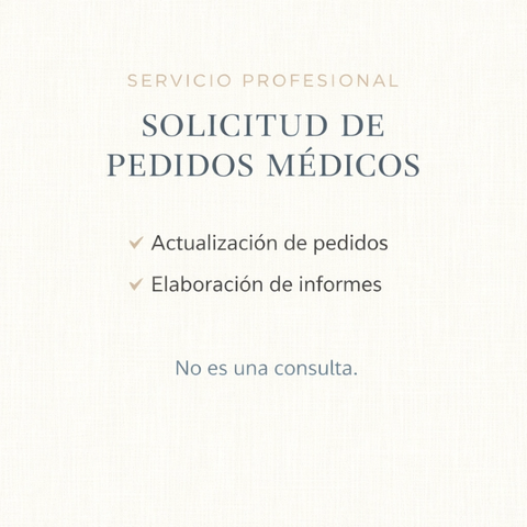 Solicitud de pedidos médicos