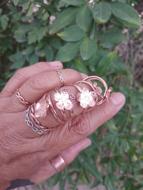 Anillos en cobre regulables