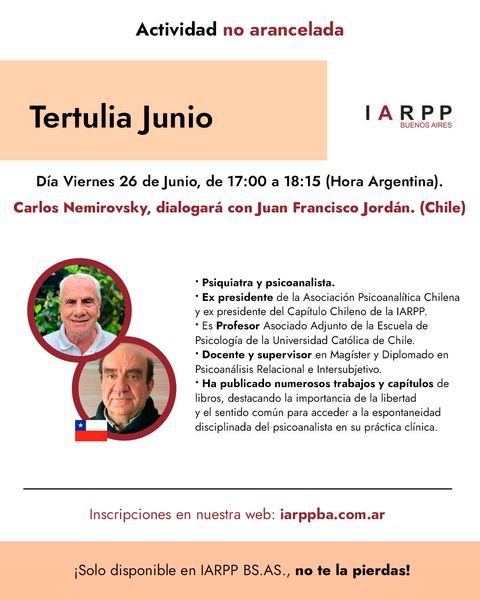 Tertulia Relacional junio 2026