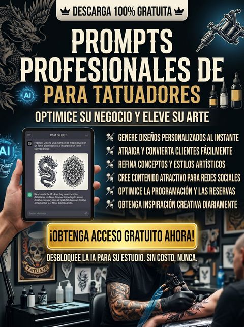 PROMPTS PROFESIONALES DE CHAT GPT PARA TATUADORES