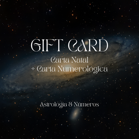 GIFT CARD - Carta Natal & Numerológica