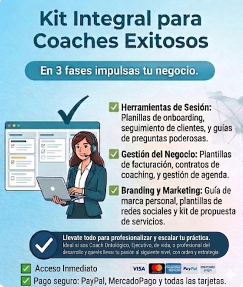 KIT PROFESIONAL PARA COACHES - Ordená tus procesos desde el inicio
