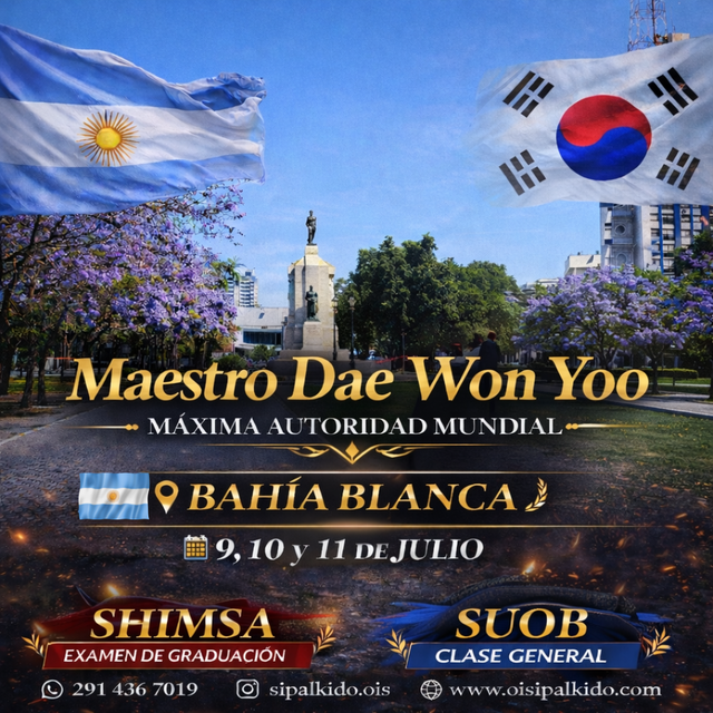 Visita del Maestro Dae Won Yoo a Bahía Blanca