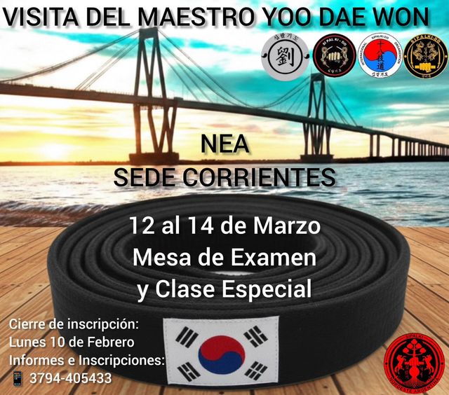 Maestro Yoo Dae Won en la Sede Corrientes del NEA