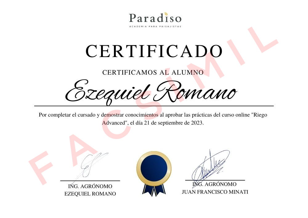 Curso certificado