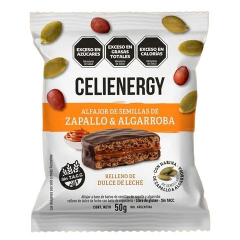 Celienergy Alfajor de Zapallo y Algarroba (x1 CAJA)
