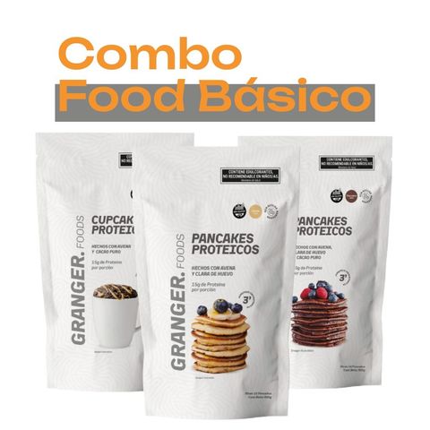 Granger Foods: Combo Food Básico (2 pancake Proteicos +1 cupcake Proteico)
