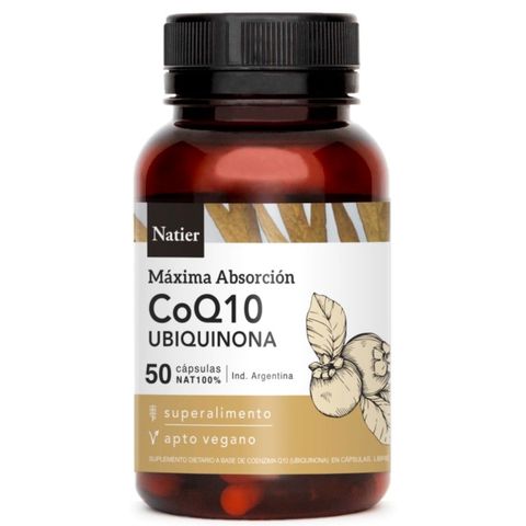 Natier: Cápsulas de Coenzima Q10 – Energía Celular y Salud Cardiovascular