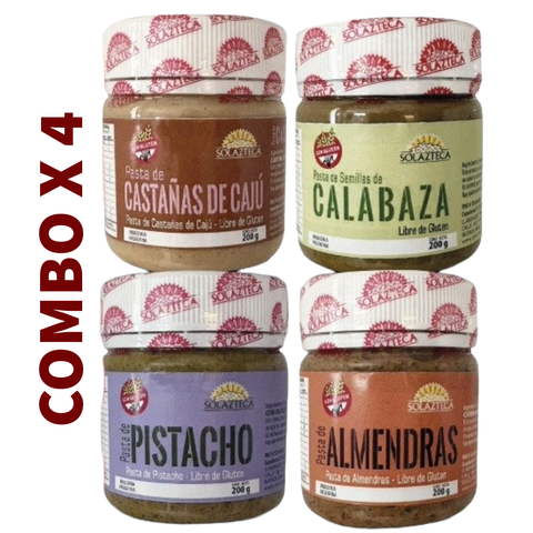 SolAzteca - Combo x4 Pastas – Superalimentos Naturales