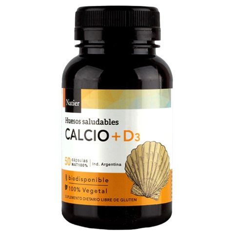 Natier: Cápsulas de Calcio + Vitamina D3 Natier – Salud Ósea y Dental