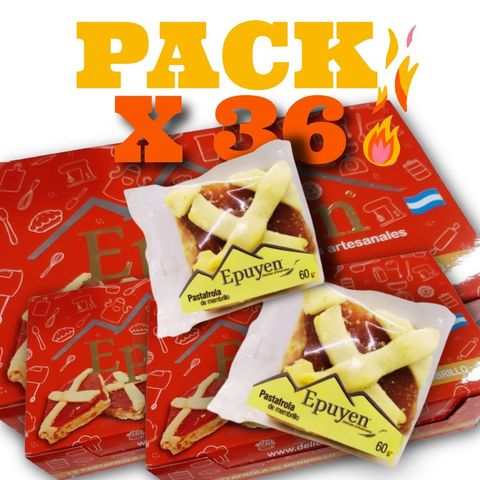 PASTAFROLA DE MEMBRILLO - Delicias Epuyén – Pack x 36 Unidades (3 CAJAS)