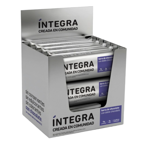 12 Barras de Chocolate con Doble Choco Íntegra – Pack Ahorro
