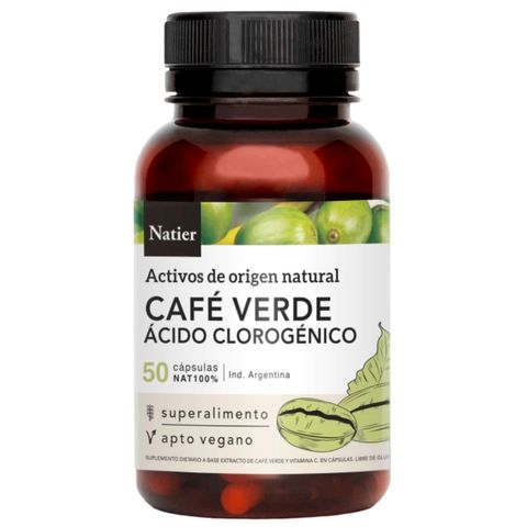 Natier: Cápsulas de Café Verde –  con Acido Clorogenico