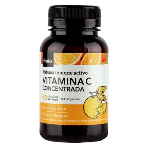 Natier: Cápsulas de Vitamina C Concentrada – Defensas y Energía
