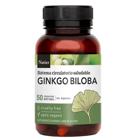 Natier: Cápsulas de Ginkgo Biloba – Circulación y Memoria