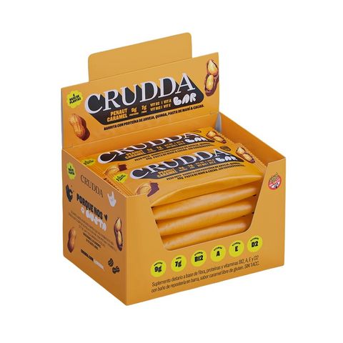 Barritas Crudda Sabor Peanut Caramel  40g X 10u 