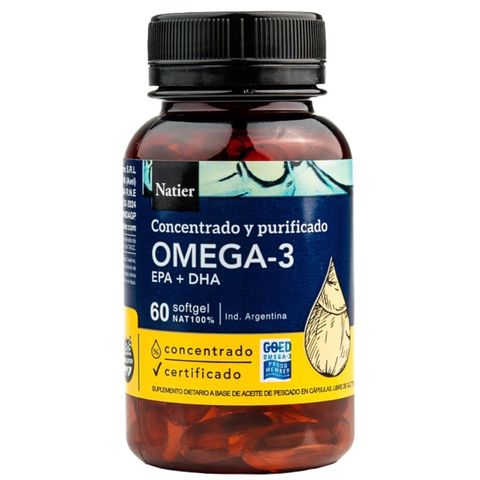 Natier: Cápsulas de Omega-3 DHA + EPA Natier – Salud Cardiovascular y Cerebral