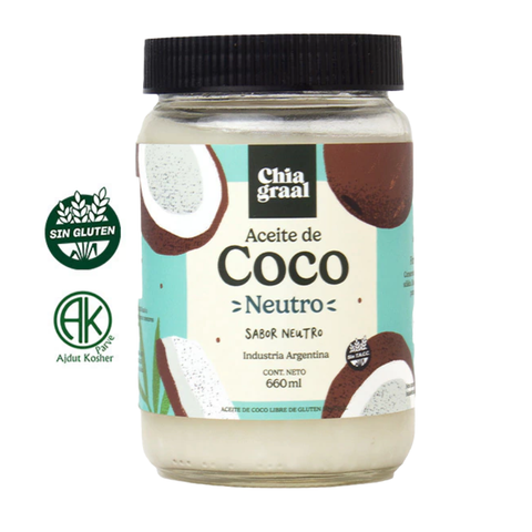 Aceite de Coco Neutro Chia Graal – Puro, Nutritivo y 100% Natural