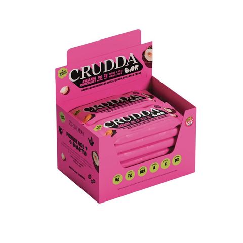 Barritas Crudda Sabor Avellana y Chocolate 40g X 10u 
