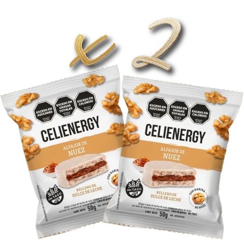 Celienergy Alfajor de Nuez (x2 CAJAS)