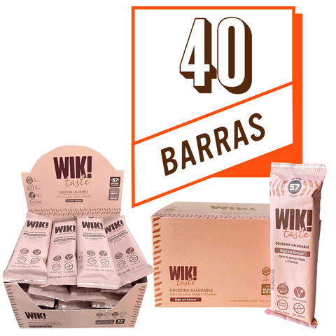 Barra de Cereal Wik! Taste - Cacao y Quinoa – Pack Ahorro x40u (X2 CAJAS)