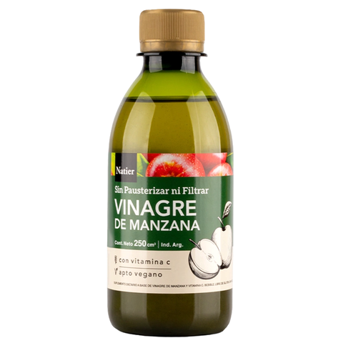 Natier: Vinagre de Sidra de Manzana + Vitamina C - 250CM – Orgánico