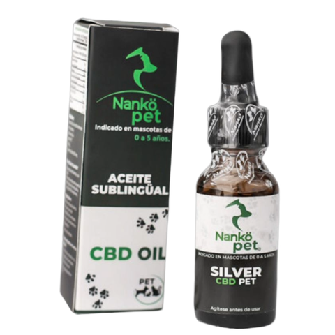 Aceite NANKO Silver Pet – Complemento Natural para Mascotas Jóvenes 20 ml