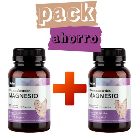 Natier: Citrato de Magnesio x 100 Caps Descanso y Sistema Nervioso