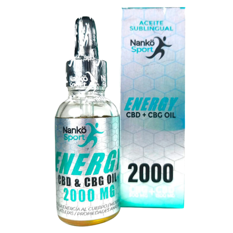 Aceite NANKO Sport Energy CBD + CBG (Premium) – Complemento Natural 20 ml