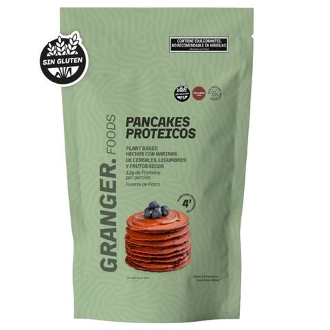 Granger Foods: Pancakes Proteicos – Plant Based (veganos) CHOCOLATE SUIZO X400GRS