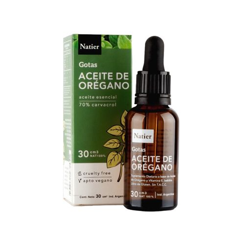 Natier: Aceite de Orégano Orgánico 70% Carvacrol
