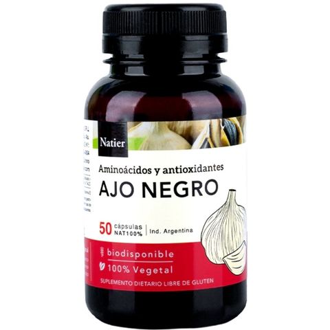 Natier: Cápsulas de Ajo Negro – Antioxidante y Antiage