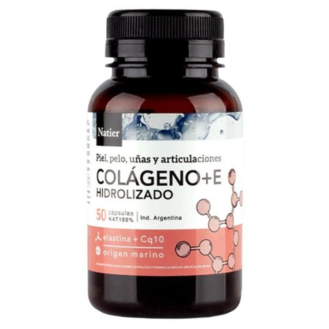 Natier: Cápsulas Colágeno + CoQ10 + Vitamina E – Piel, Pelo y Uñas Saludables